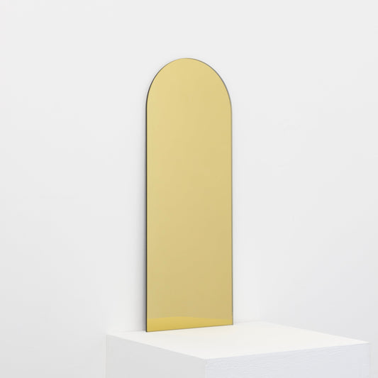 Ex-Display Arcus™ Arch shaped Gold Tinted Minimalist Frameless Mirror