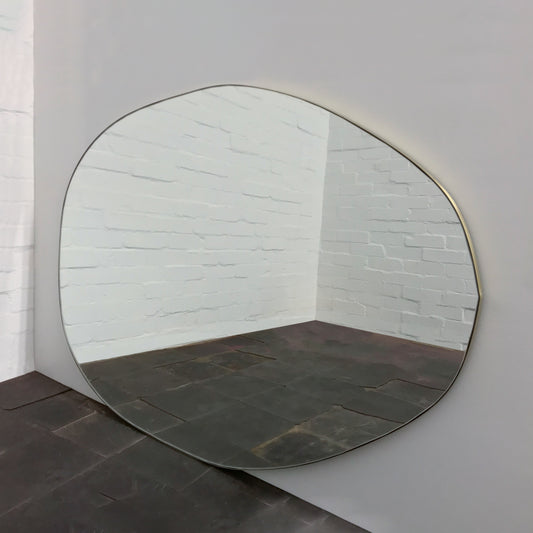 Nuva™ Organic Shaped Frameless Modern Mirror, Oversized