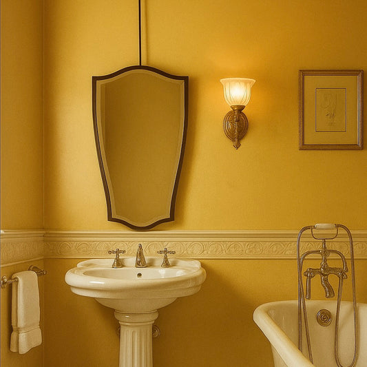 Ceiling Hanging Suspended Vintage N.7 Bathroom Mirror