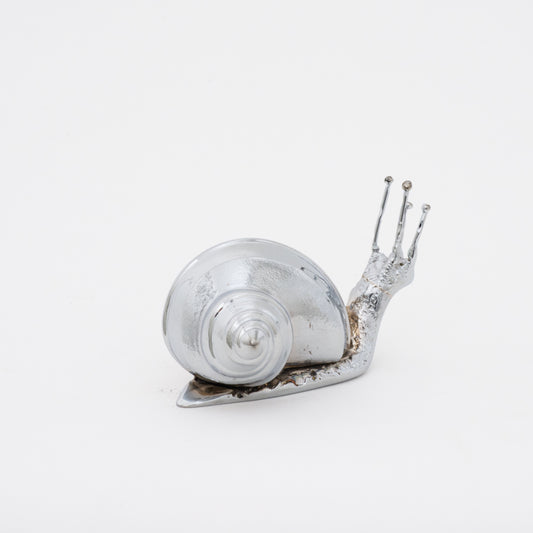 Handmade Nickel plated Decorative Snail, Large Paperweight