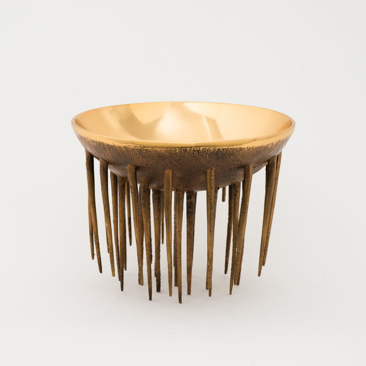 Unique Handmade Cast Bronze Decorative Bowl