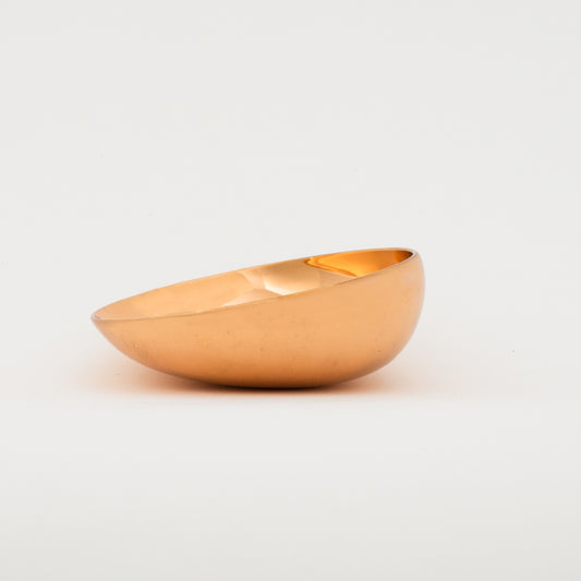 Handmade Cast Polished Bronze Indian Bowl, Vide-Poche