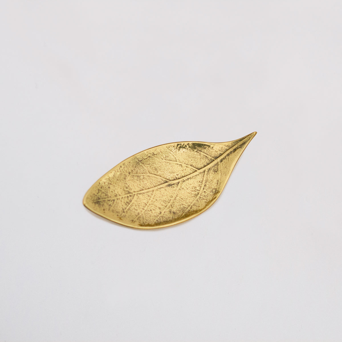 Cast Bronze Leaf Decorative Handmade Tray Vide-poche, Small