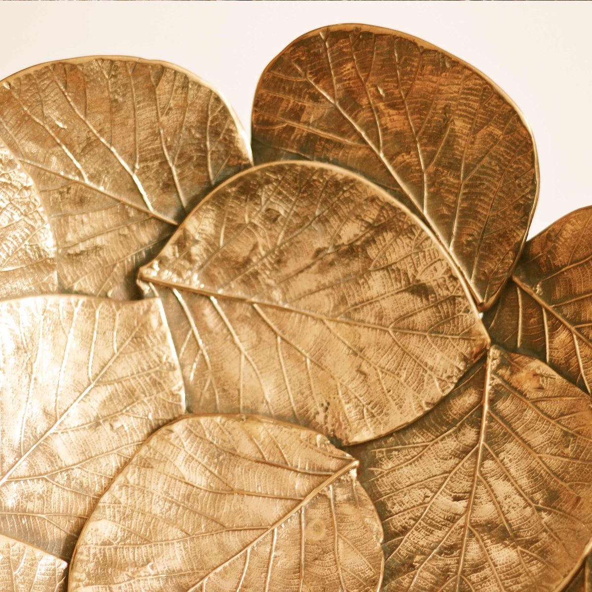 Small Handmade Bronze Cast Leaf Bowl