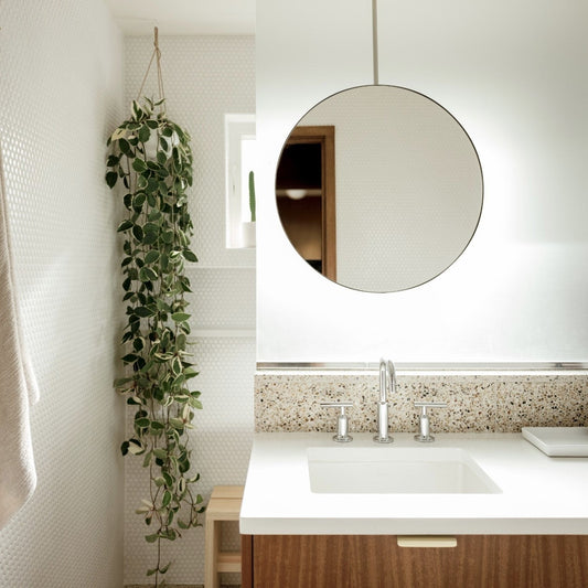 Bespoke Ceiling-Suspended Round Orbis™ Mirror