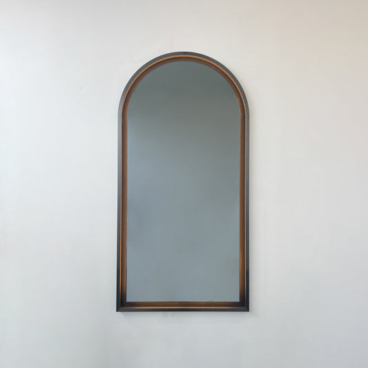 NEW Illuminated Black Arched Mirror