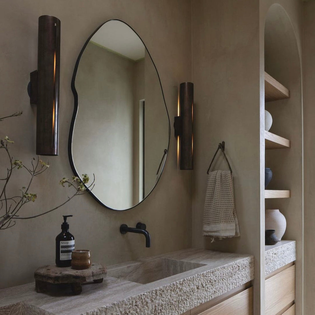 New Freefom Organic Mirror with Minimalist Black Frame
