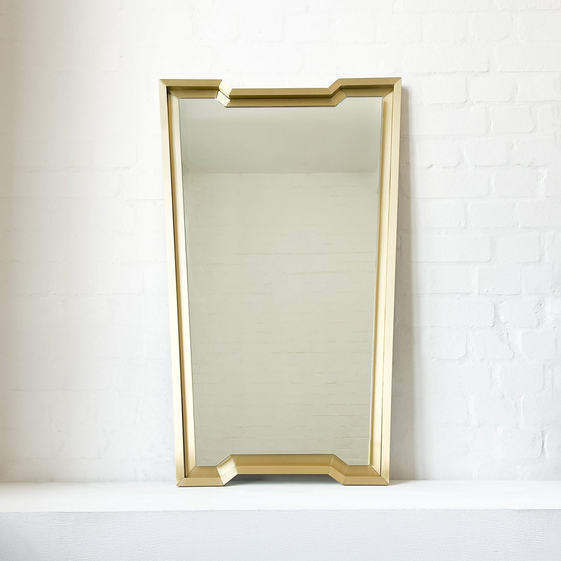 NEW Toledo Vintage Inspired Mirror with Brass Full Frame