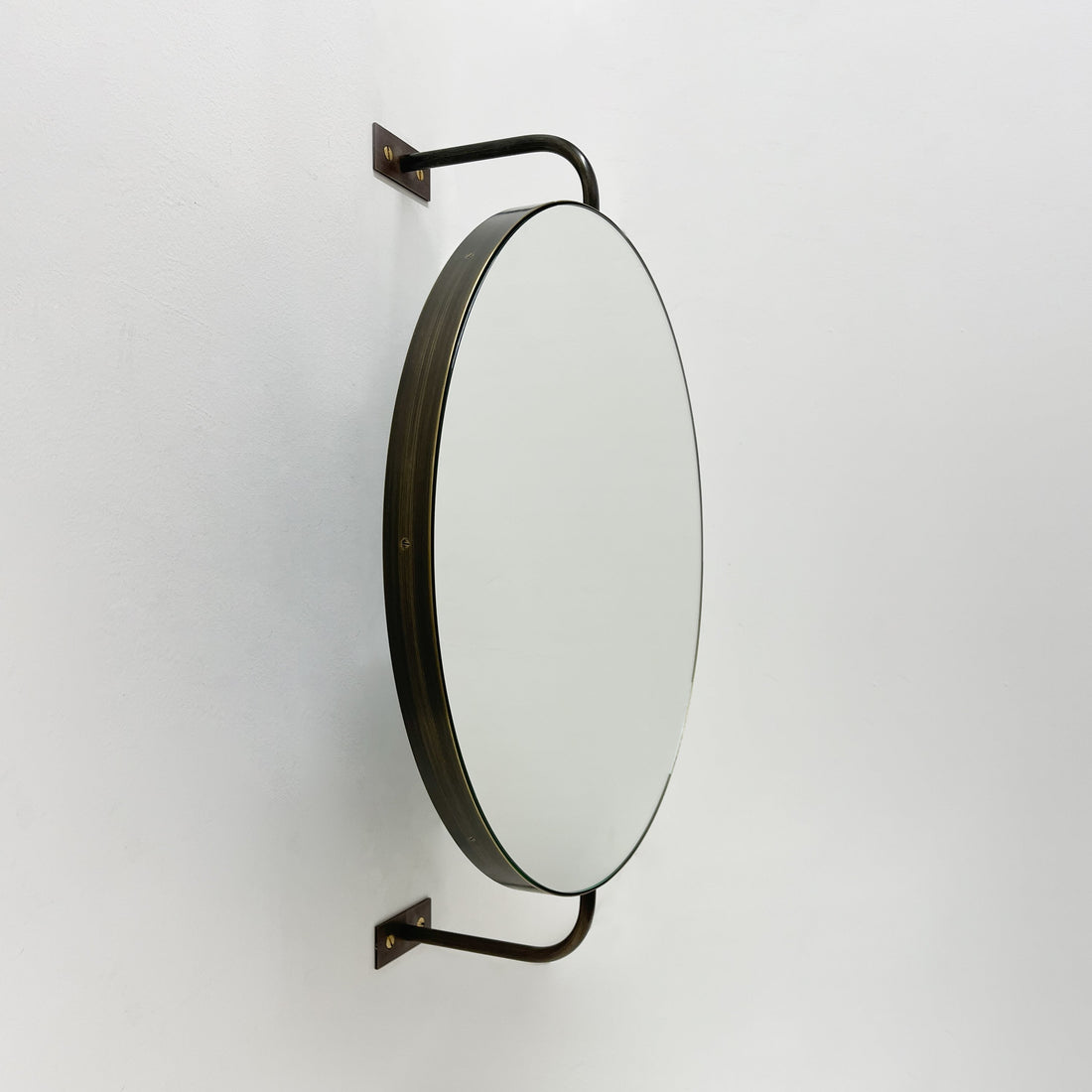 Vorso™ Swivel Mirror with Bronze Patina Frame Finish