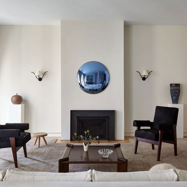 Convex Orbis mirror featured in Elle Decor