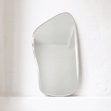 Freeform Bevelled Mirror with Minimalist Brass Frame