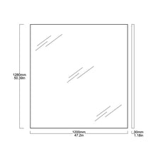 Large Quadris™ Rectangular Modern Mirror with Minimalist Frame