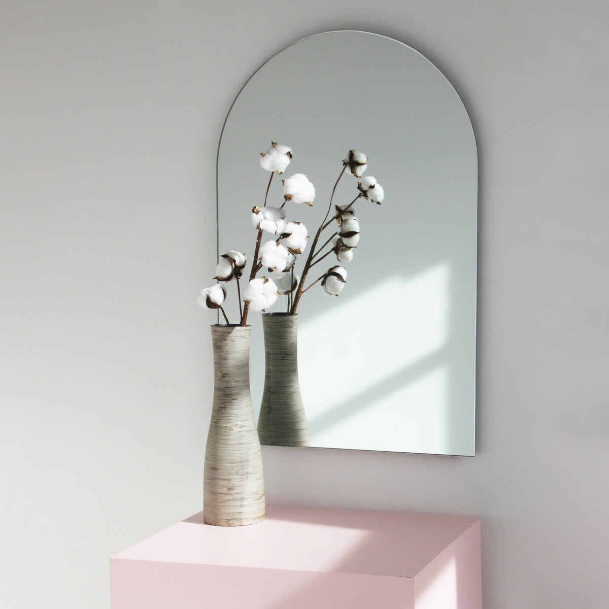 Arcus™ Arch shaped Minimalist Frameless Mirror - 4 hanging positions