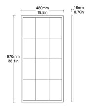 Quadris™ Rectangular Antiqued Panelled Mirror with Bronze Patina Frame