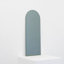 In Stock Arcus™ Arch shaped Black Tinted Contemporary Frameless Mirror with Floating Effect