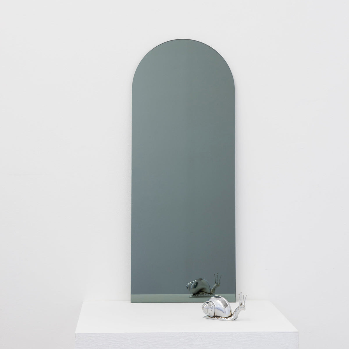 Ex-Display Arcus™ Arch shaped Black Tinted Contemporary Frameless Mirror with Floating Effect