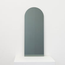 In Stock Arcus™ Arch shaped Black Tinted Contemporary Frameless Mirror with Floating Effect