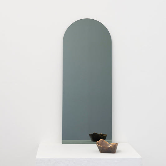 Ex-Display Arcus™ Arch shaped Black Tinted Contemporary Frameless Mirror with Floating Effect