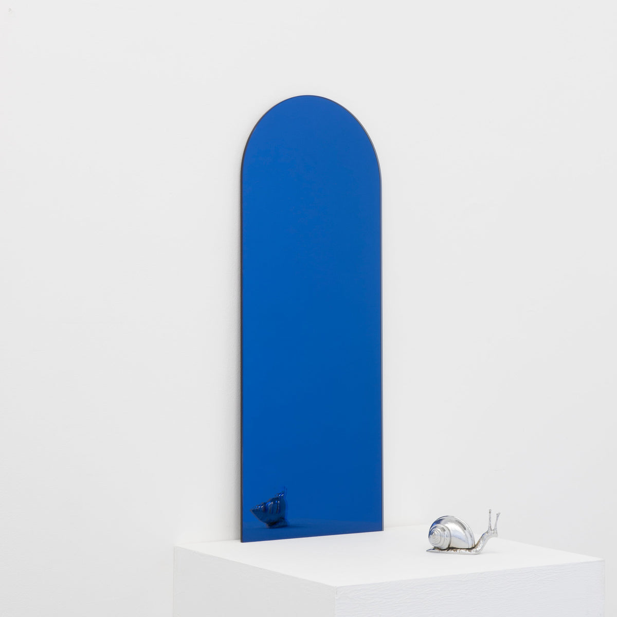 Ex-Display Arcus™ Arch shaped Blue Tinted Contemporary Frameless Mirror