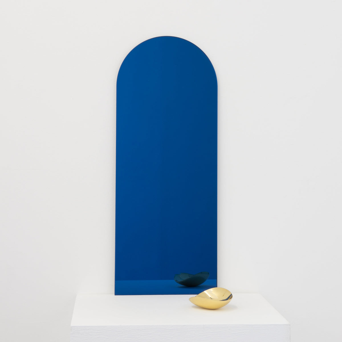 Ex-Display Arcus™ Arch shaped Blue Tinted Contemporary Frameless Mirror