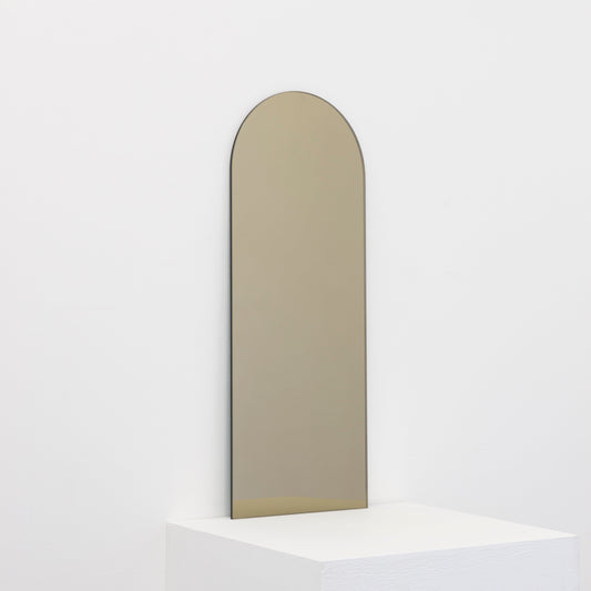 Ex-Display Arcus™ Arched Bronze Tinted Minimalist Frameless Mirror with a Floating Effect