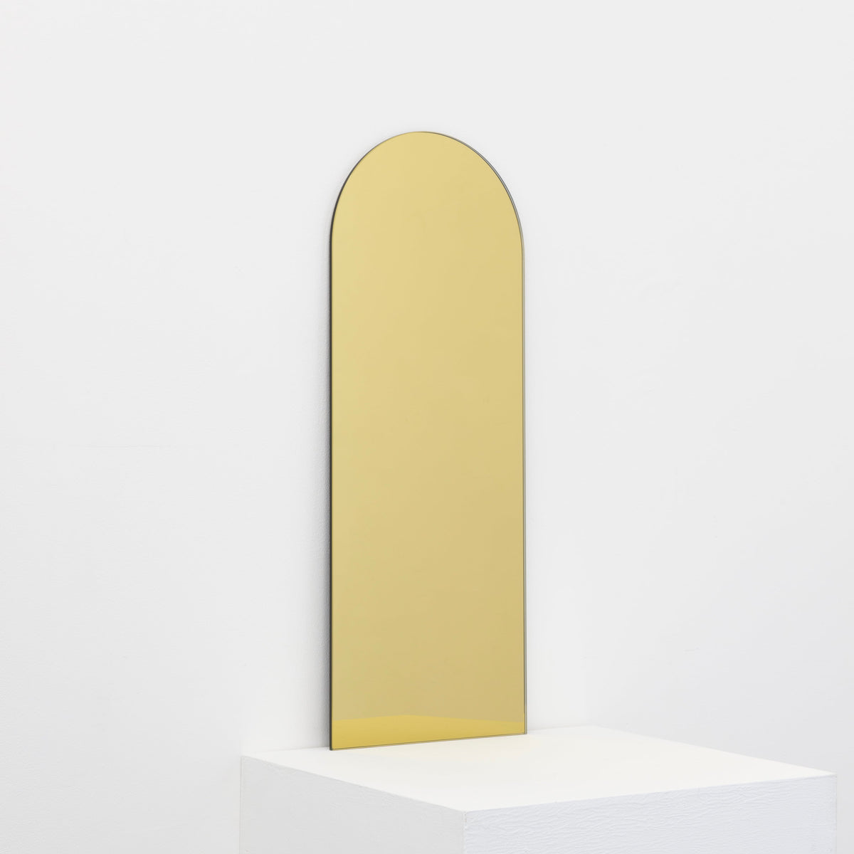 Ex-Display Arcus™ Arch shaped Gold Tinted Minimalist Frameless Mirror
