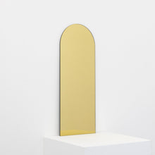 In Stock Arcus™ Arch shaped Gold Tinted Minimalist Frameless Mirror