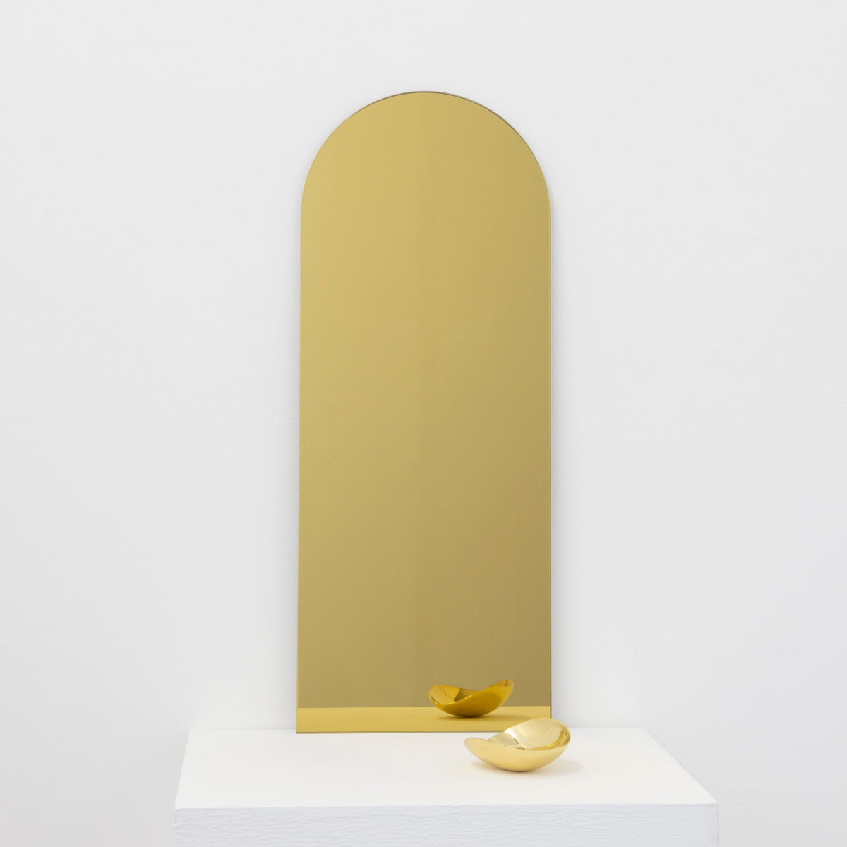 Ex-Display Arcus™ Arch shaped Gold Tinted Minimalist Frameless Mirror