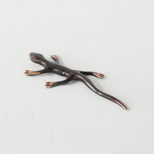 Gecko in Bronze with Patina Paperweight