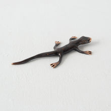 Gecko in Bronze with Patina Paperweight