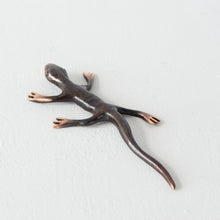 Gecko in Bronze with Patina Paperweight