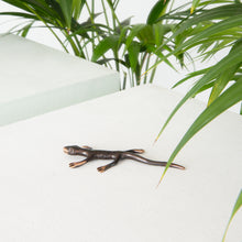 Gecko in Bronze with Patina Paperweight