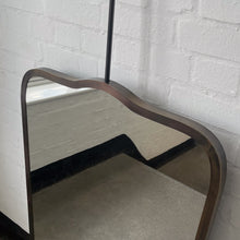 In Stock Mid Century Art Deco Ceiling Suspended Mirror with Bronze Patina Frame - AP Vintage Series Four