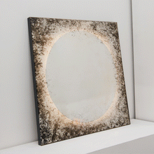 Horizon™ Antiqued and Finely Etched Illuminated Mirror with Blackened Metal Frame