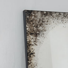 Horizon™ Antiqued and Finely Etched Illuminated Mirror with Blackened Metal Frame
