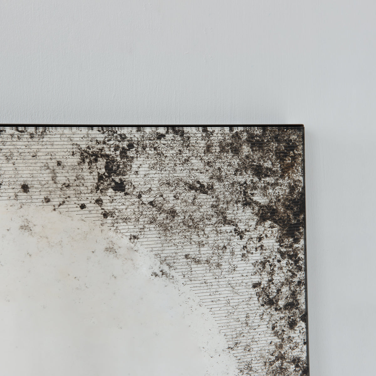 Horizon™ Antiqued and Finely Etched Illuminated Mirror with Blackened Metal Frame