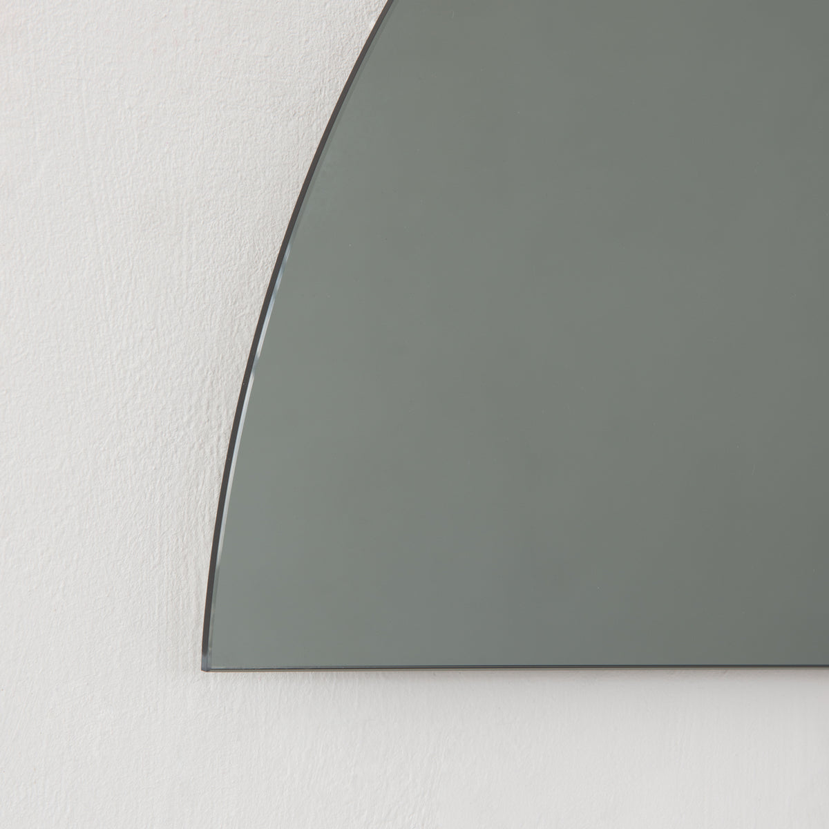 Set of 2 Luna™ Half-Moon Black Tinted Semi-circular Contemporary Frameless Mirrors
