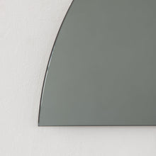 Set of 2 Luna™ Half-Moon Black & Bronze Tinted Semi-circular Contemporary Frameless Mirrors