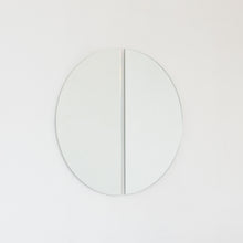 Set of 2 Luna™ Round Half-Moon Minimalist Frameless Corner Mirrors