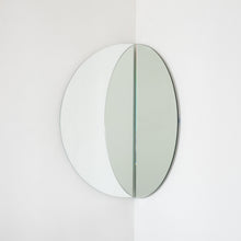 Set of 2 Luna™ Round Half-Moon Minimalist Frameless Corner Mirrors