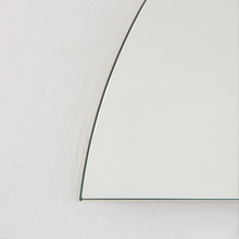 Set of 2 Luna™ Round Half-Moon Minimalist Frameless Corner Mirrors