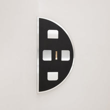 Set of 2 Luna™ Round Half-Moon Modern Frameless Mirrors with a Floating Effect