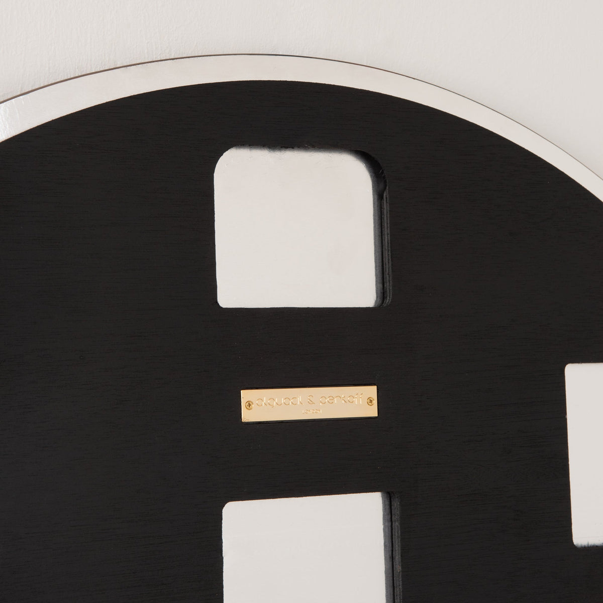 Set of 2 Luna™ Round Half-Moon Modern Frameless Mirrors with a Floating Effect