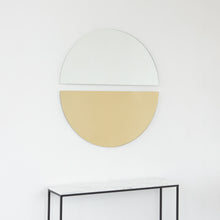 Set of 2 Luna™ Half Moon Gold + Std Silver Tinted Semi-circular Frameless Mirrors