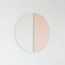 Set of 2 Luna™ Half Moon Mixed Tinted Silver + Rose Gold (Peach) Semi-circular Frameless Mirrors