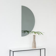 Luna™ Half Moon Semi-circular Black Tinted Frameless Modern Mirror