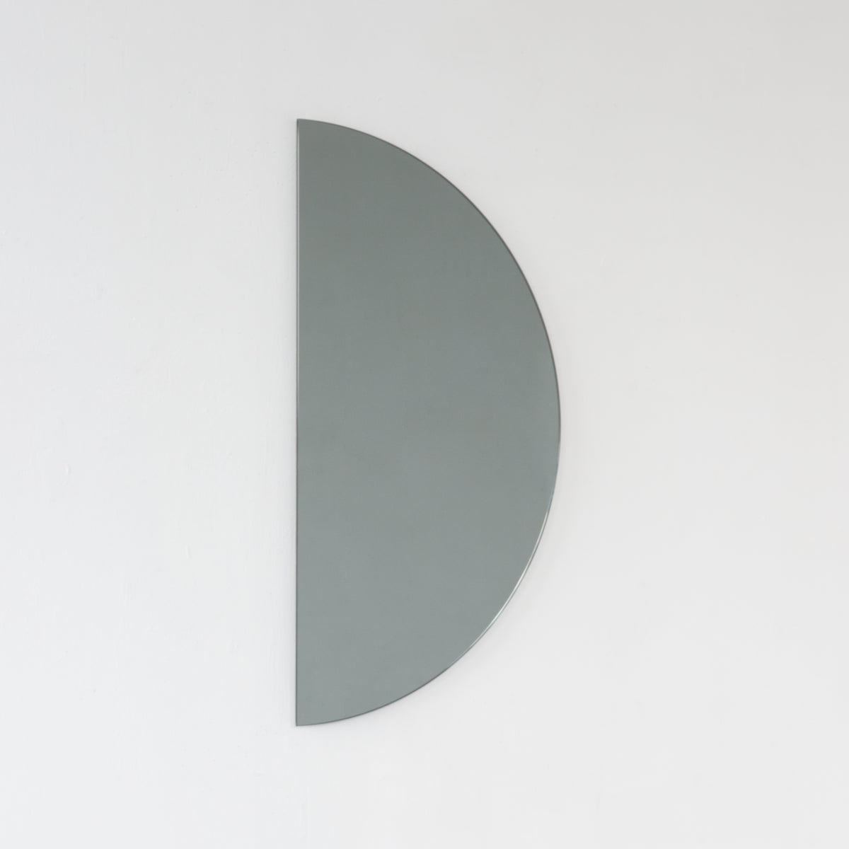 Luna™ Half Moon Semi-circular Black Tinted Frameless Modern Mirror