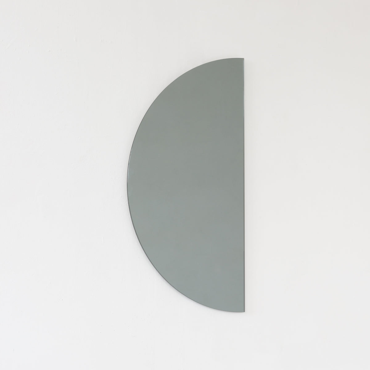 Luna™ Half Moon Semi-circular Black Tinted Frameless Modern Mirror