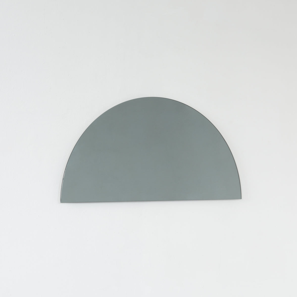 Luna™ Half Moon Semi-circular Black Tinted Frameless Modern Mirror