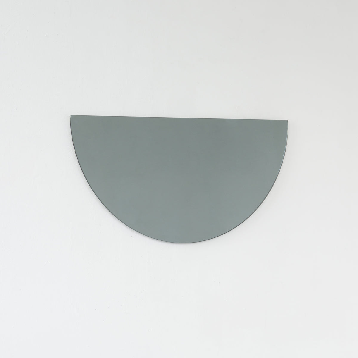 Luna™ Half Moon Semi-circular Black Tinted Frameless Modern Mirror